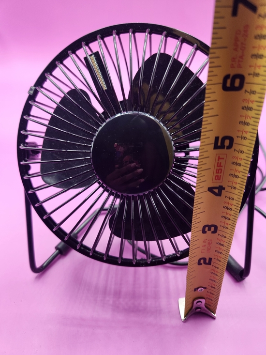 Black USB LED Message Fan - Picture 3 of 7